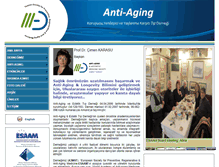 Tablet Screenshot of antiaging.org.tr